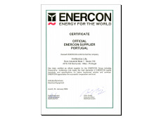 Certificado Fornecedor Oficial ENERCON
